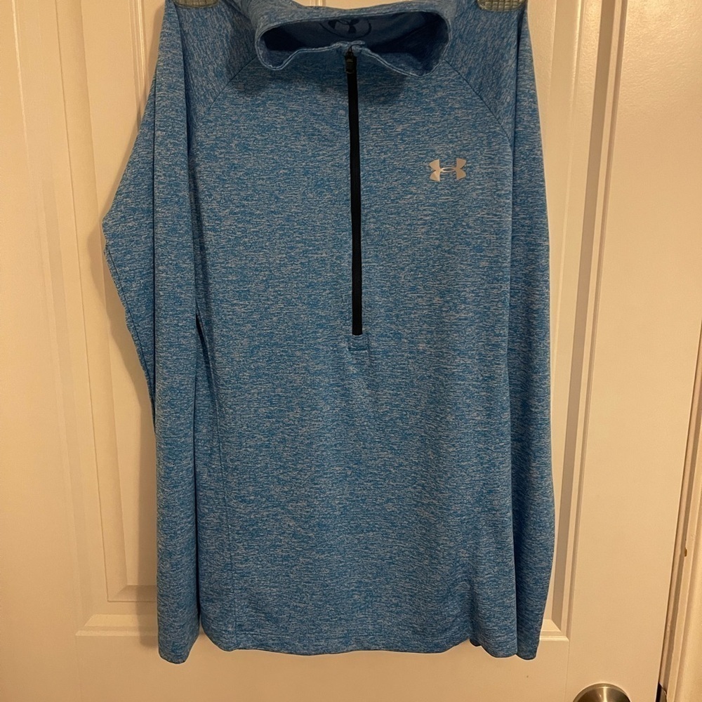 UNDER ARMOUR Heatgear WOMEN'S 1/2 ZIP Long Sleeve Activewear Top - Size‎ S Loose